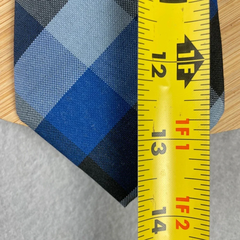 Dennis‎ Uniforms Kids Blue Plaid Hastings School Uniform Clip On Tie Made in USA